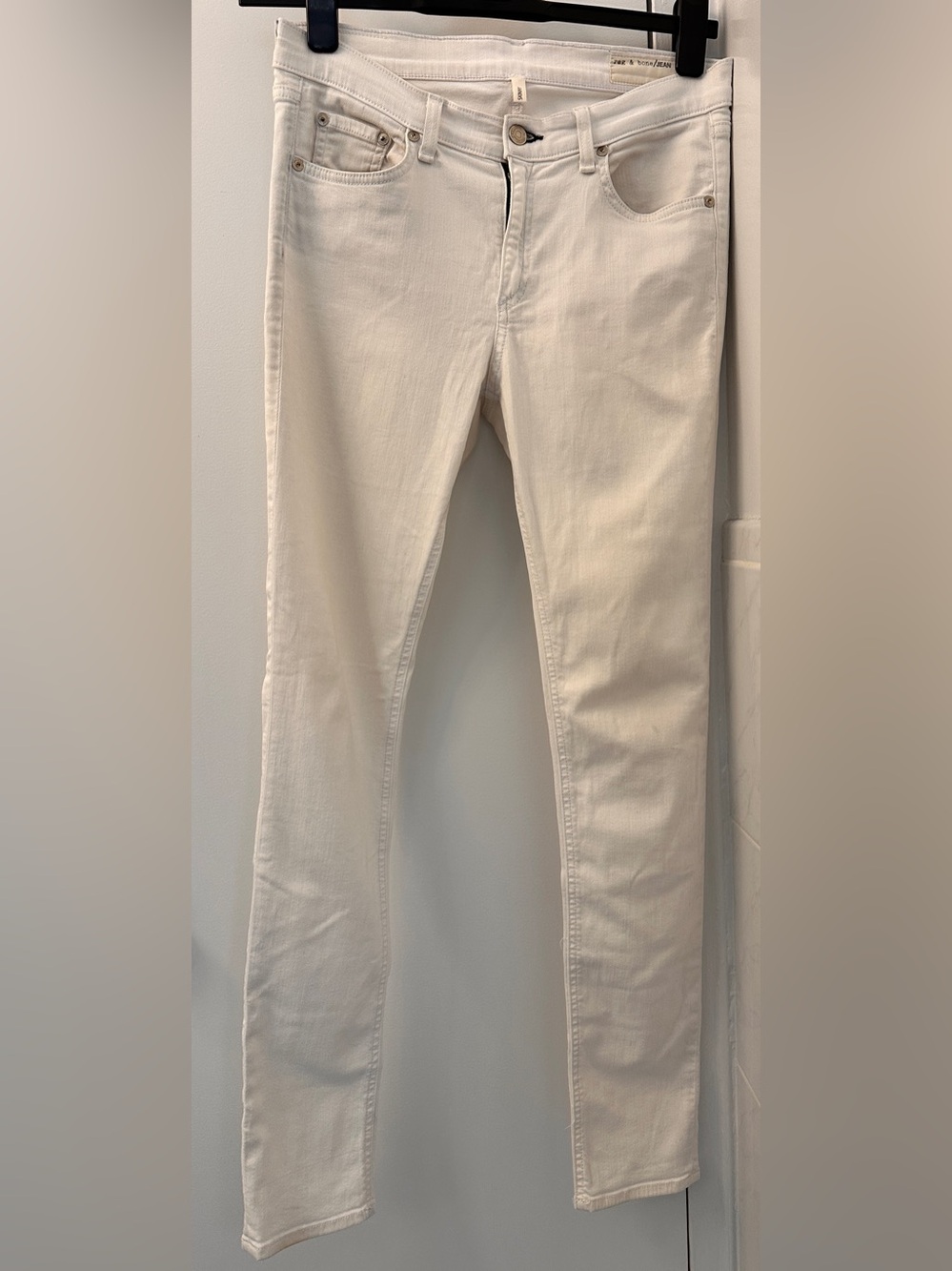 Rag & Bone Women's Bright White Skinny Jeans - Classic Stretch Denim